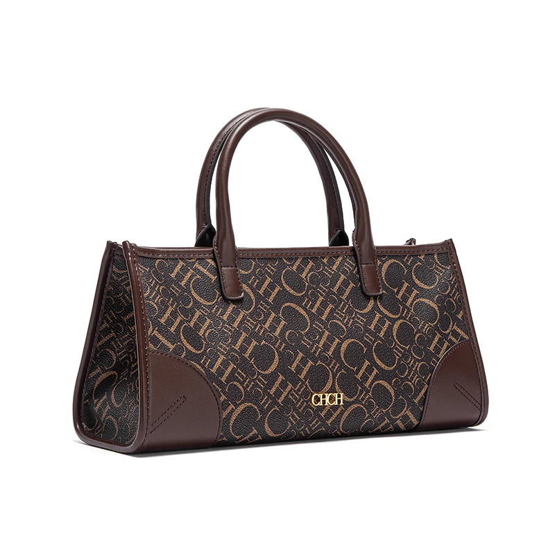 CHCH Spring Wine Red Baguette Handbag