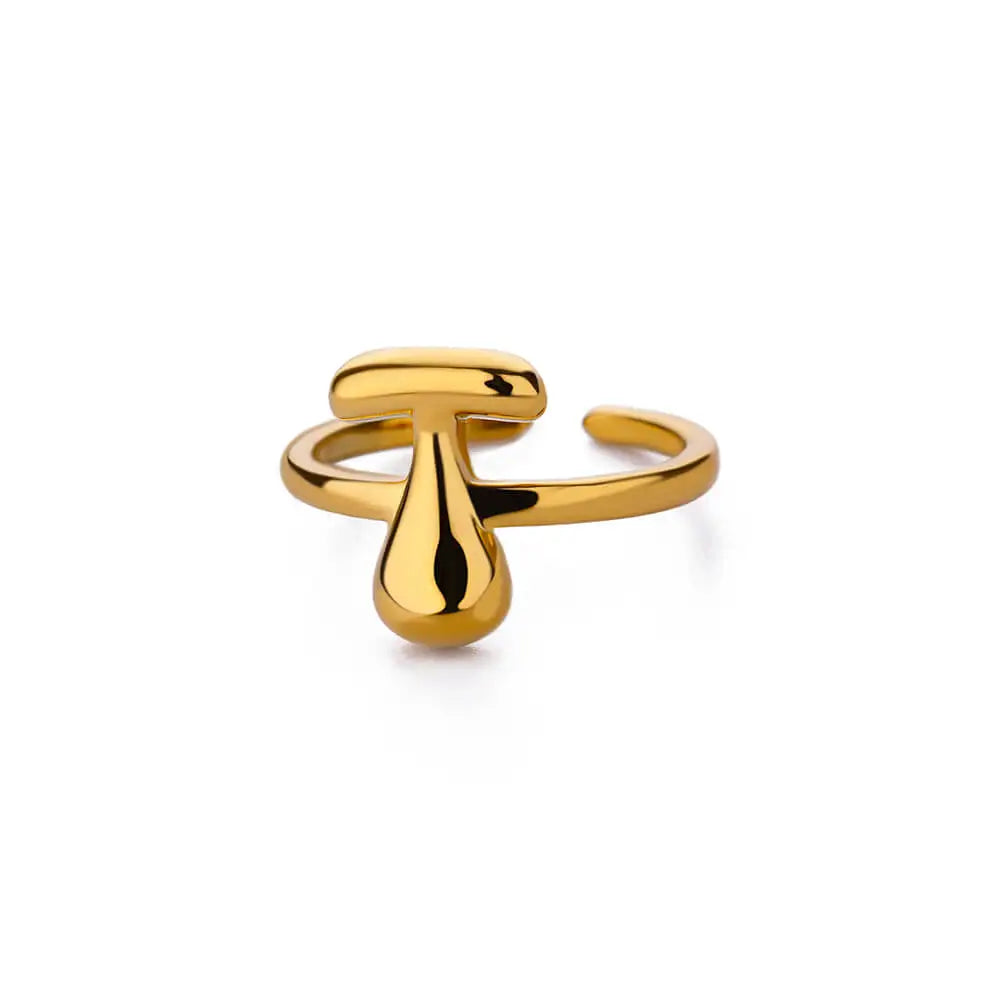 Trendy Letter Stainless Steel Ring