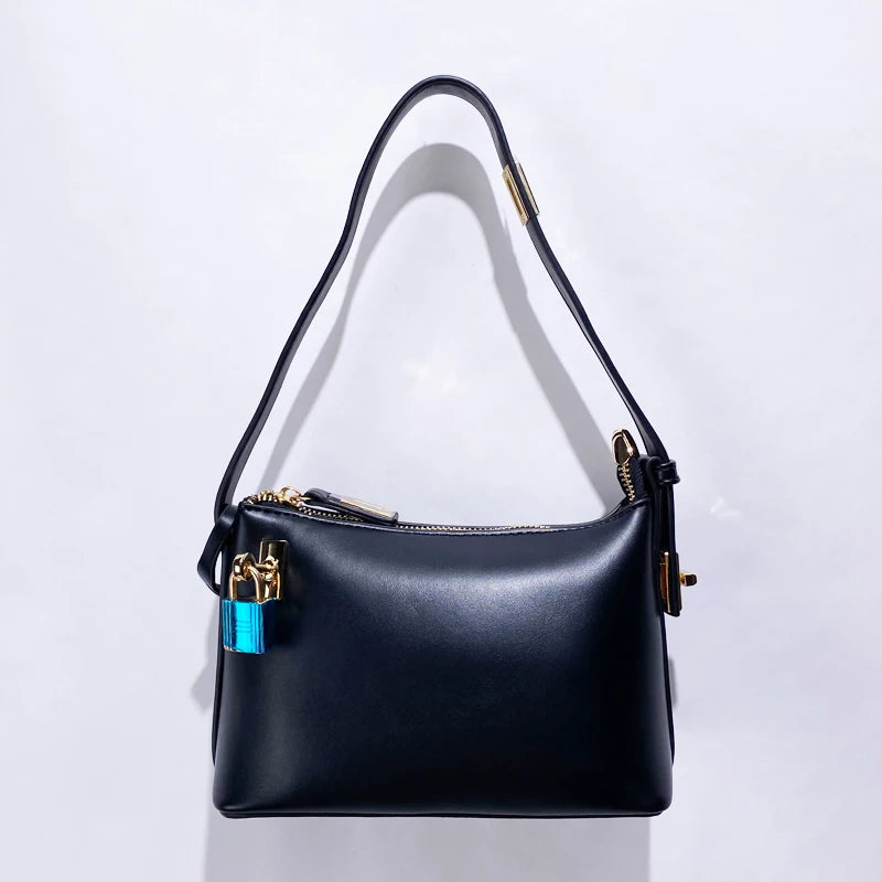 Elegant Women's Shoulder Bag with Sparkling Details