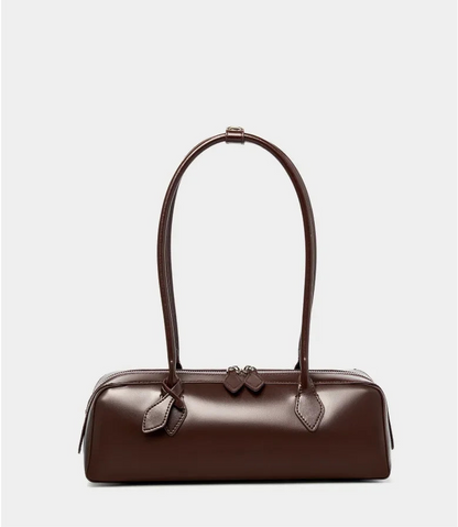 Vintage Split Leather Baguette Bag