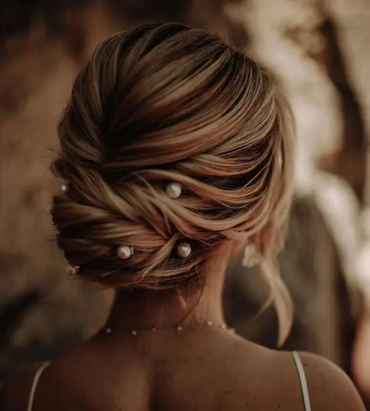 Ruoshui Elegant Pearl Wedding Hairpins