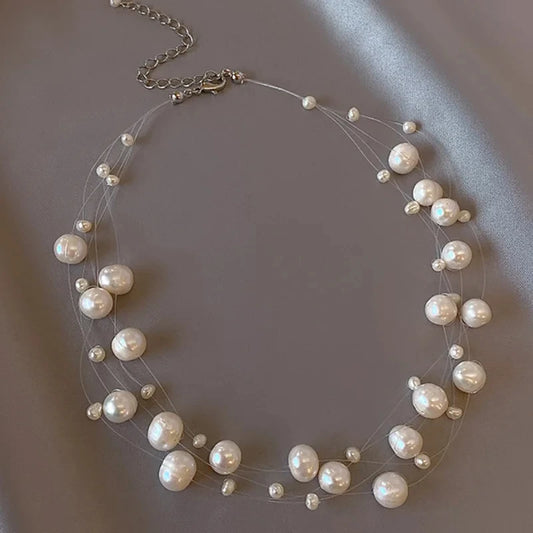 Trendy Pearl Necklace