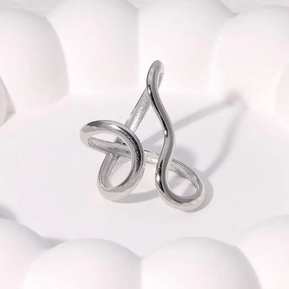 Geometric Stainless Steel Wedding Band by "GUFTM"