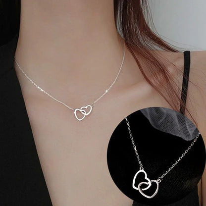 Stainless Steel Heart Shaped Pendant Necklace