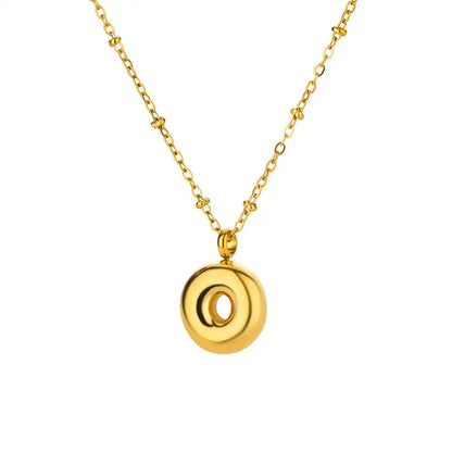Trendy Letter Shaped Stainless Steel Pendant Necklace